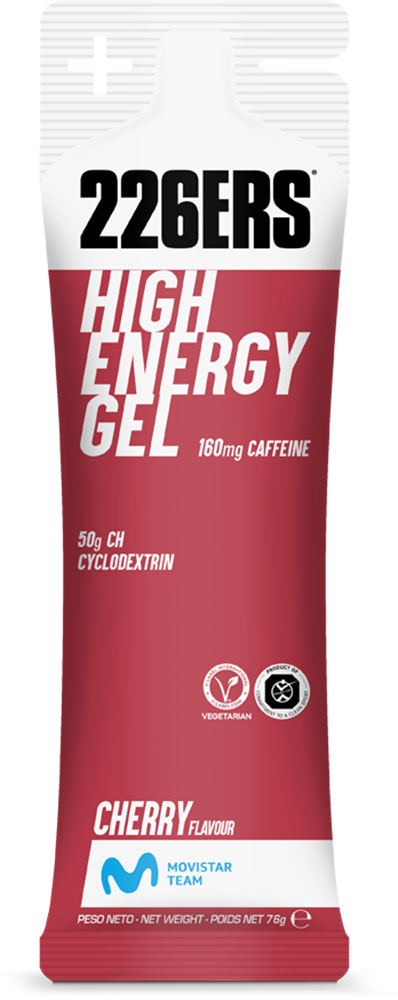 High Energy Gel 160mg Koffein Kirsche 24x76g