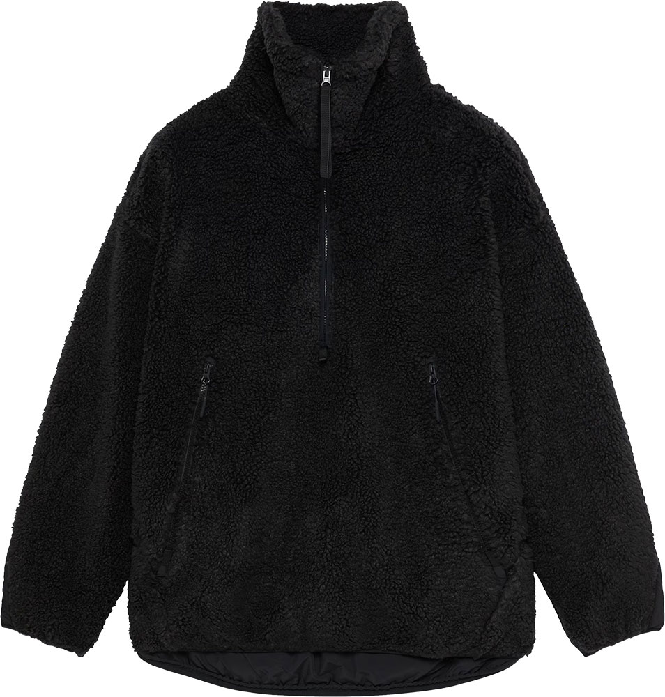 Snowdrift Qtr Zip Sherpa - Pull en polaire Pitch Black