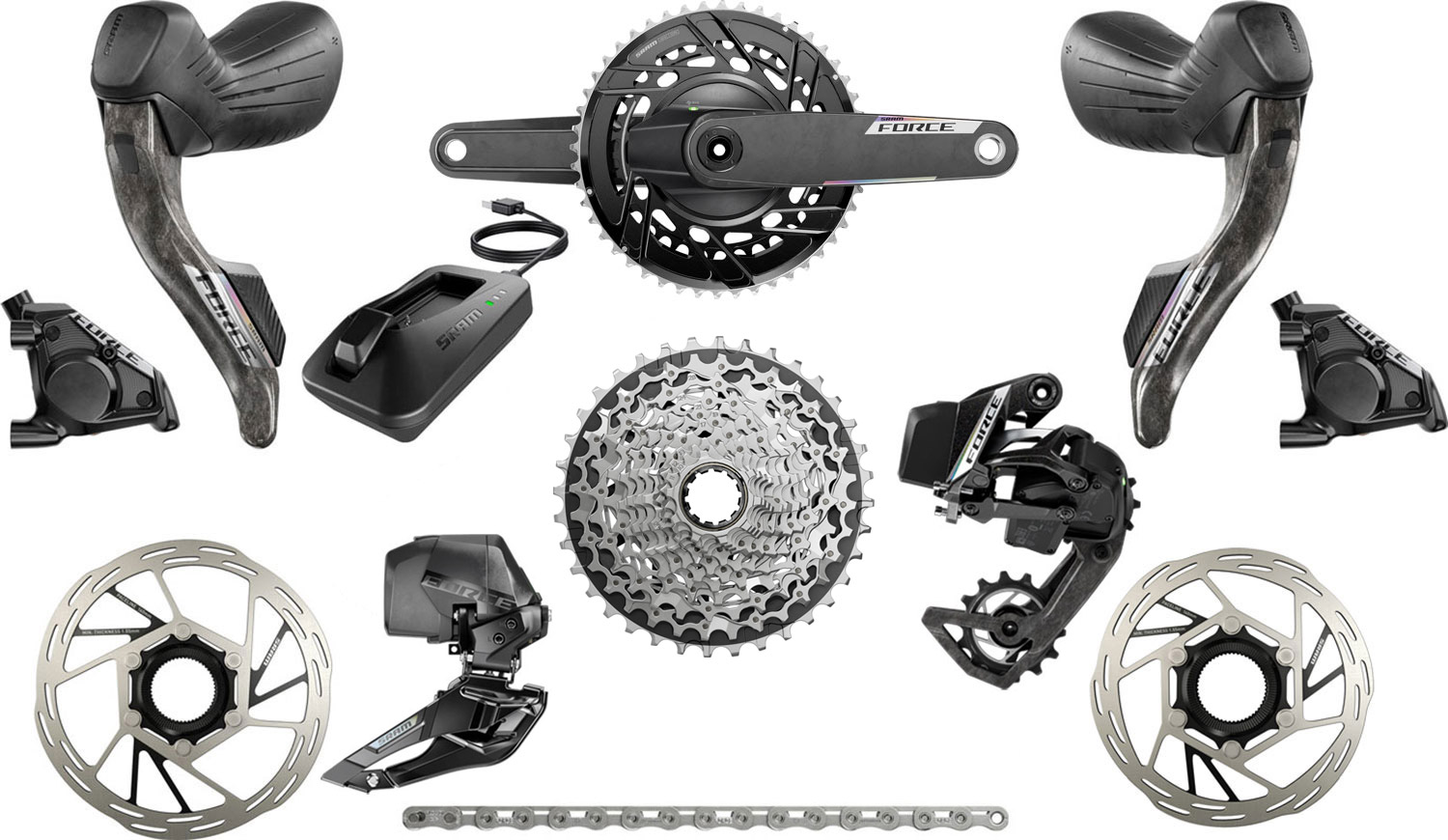 SRAM Force E1 48-35T Powermeter Carbon AXS 12-speed Groupset