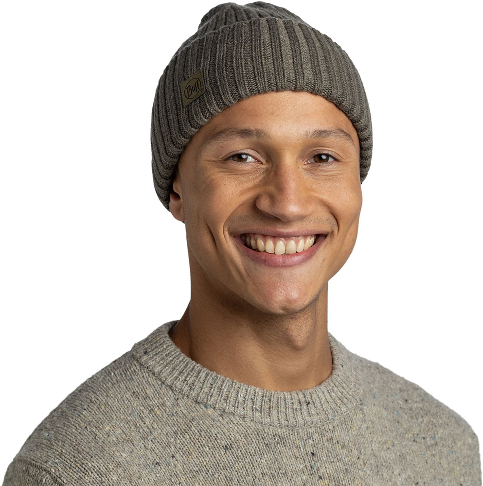 Knitted Beanie ERVINY - jasnobrązowa