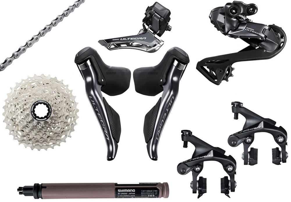 Shimano ULTEGRA Di2 R8150 2x12-speed Upgrade Kit Rim Brake 11-34
