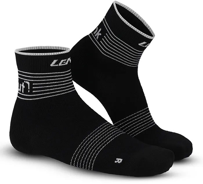 Think About Merino Outdoor 2 - Calcetines de senderismo negro/blanco