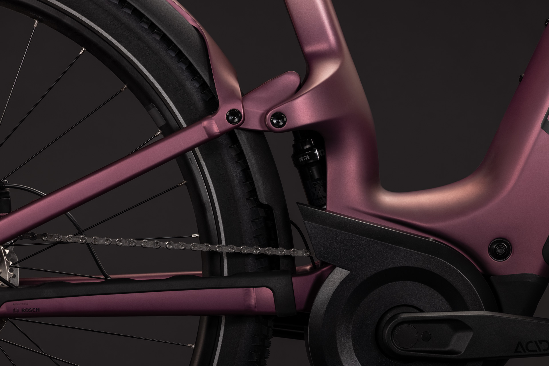 Nuride Hybrid ONE11 HPC SLX 800 mauve´n´black Easy Entry
