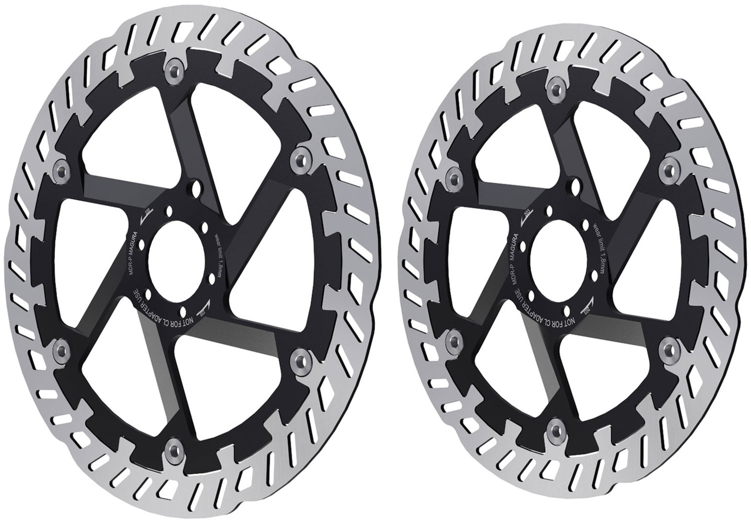 Magura MDR-P 6-Bolt Disc Rotor Set 220/203mm Brake Rotor Discs