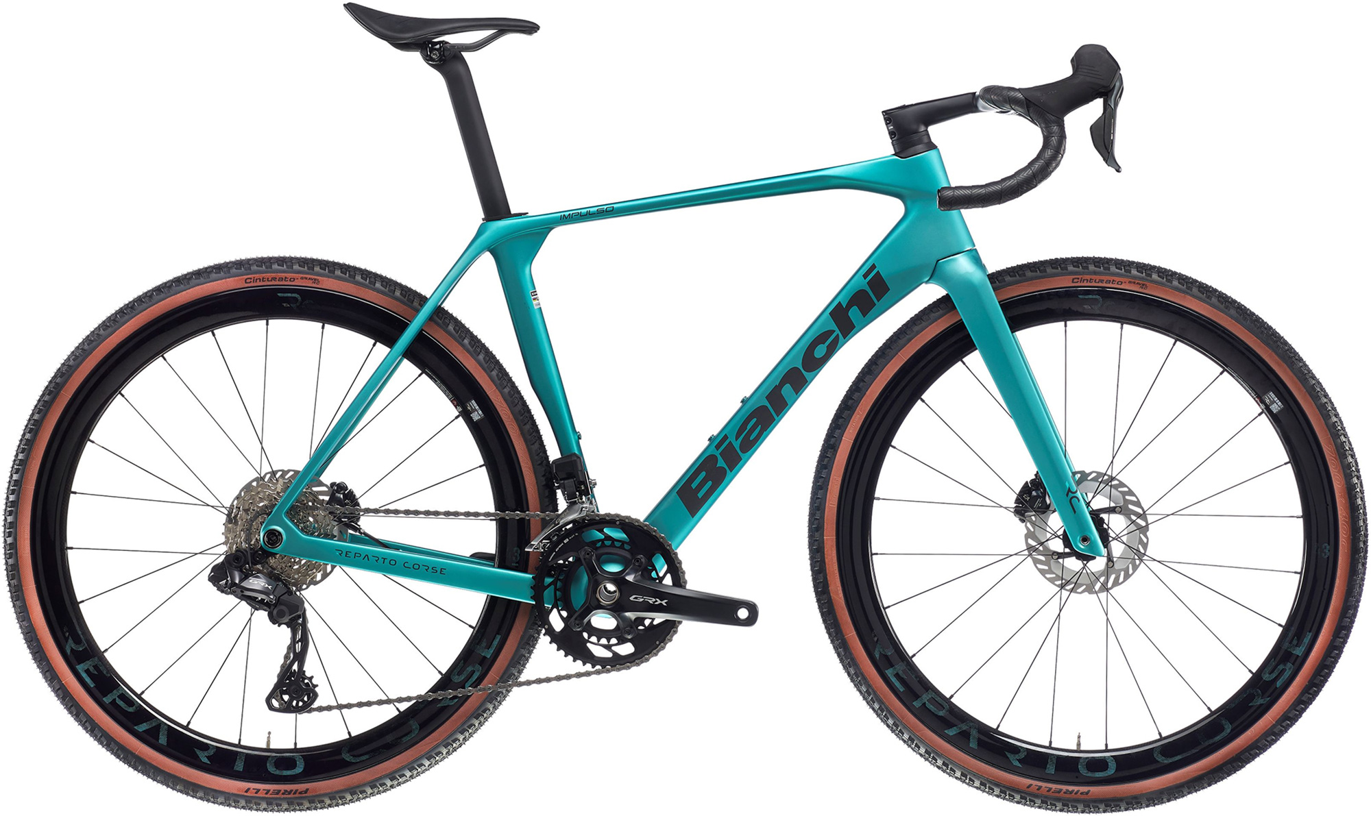 Impulso RC GRX825 DI2 2x12S Céleste métallisé graphite