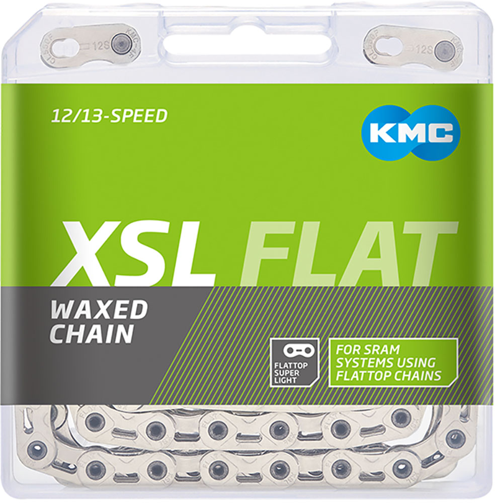 Catena XSL FLAT Silver Waxed a 12/13 velocità con profilo piatto