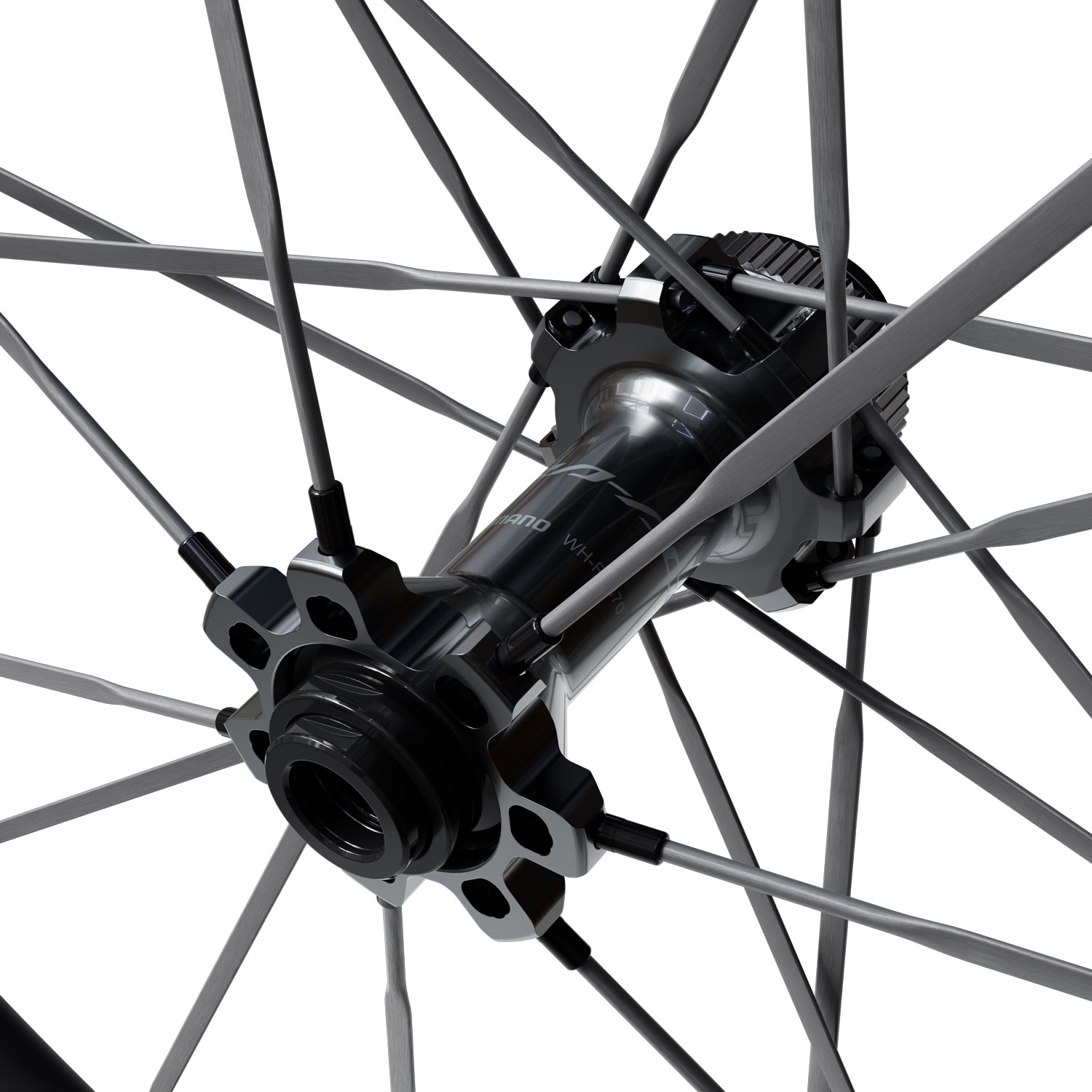 Paire de roues DURA ACE WH-R9370-TL 28" en carbone avec système Center-Lock