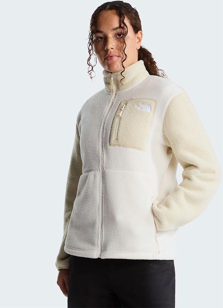 Yumiori Full Zip - Veste polaire pour femme, couleur White Dune