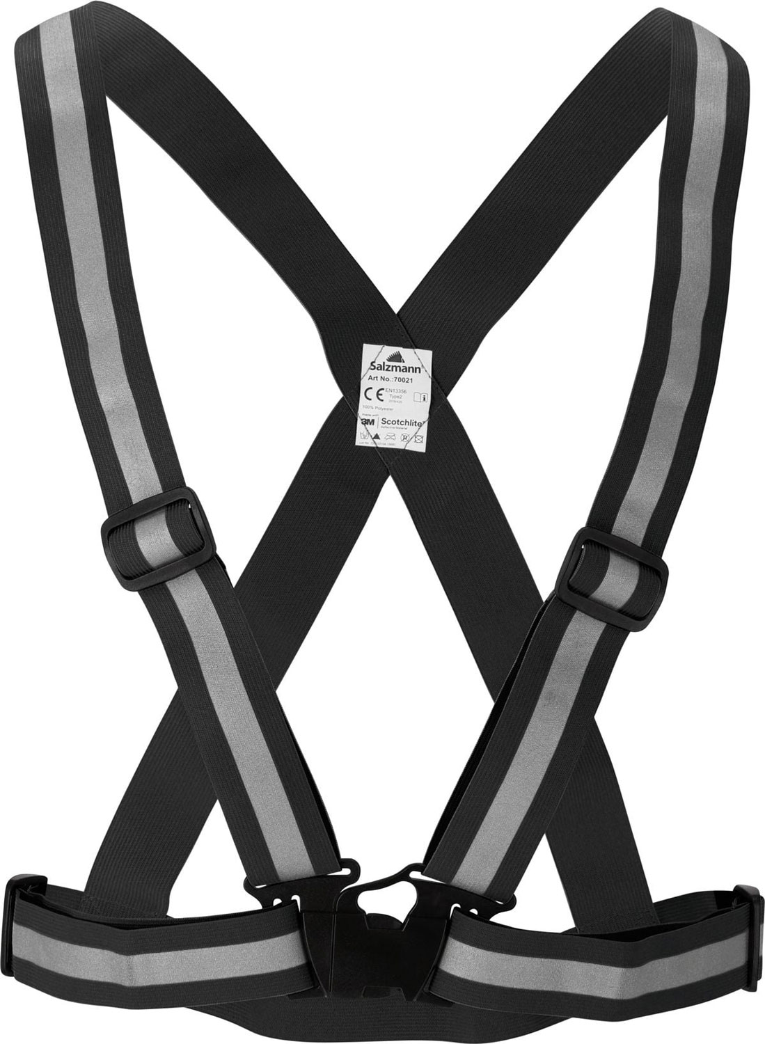 Reflective Cross Belt - Warnweste Black