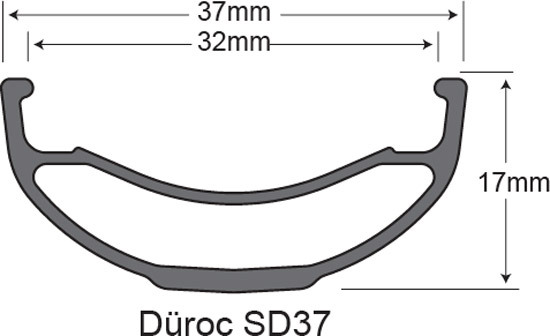 Düroc SD37 Expert 29" 6-bolt Shimano MicroSpline Boost rear wheel TOP DEAL
