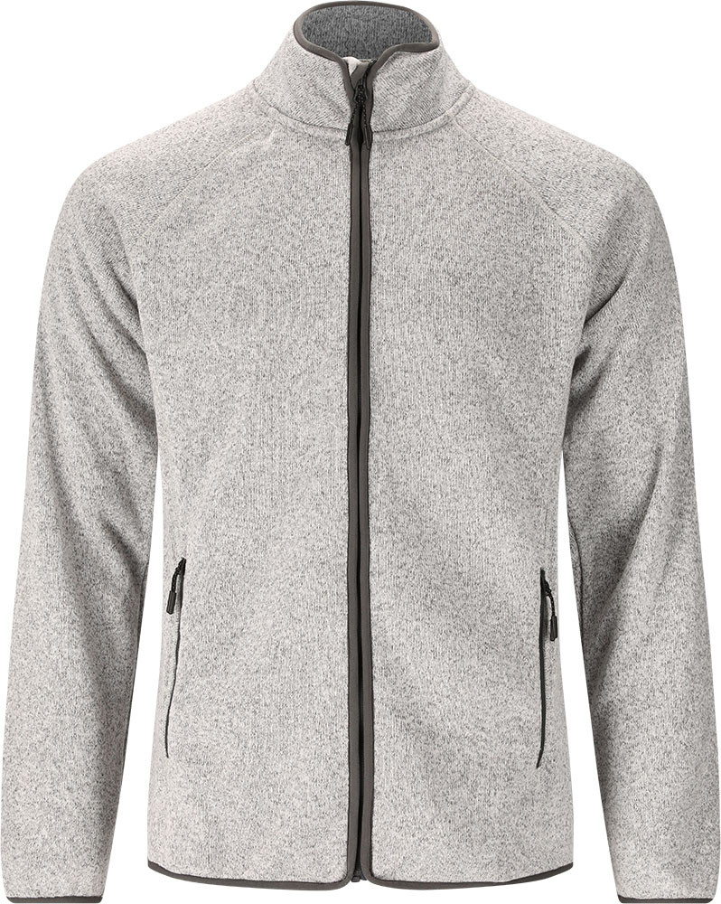 Wolven - Giacca in pile grigio chiaro melange