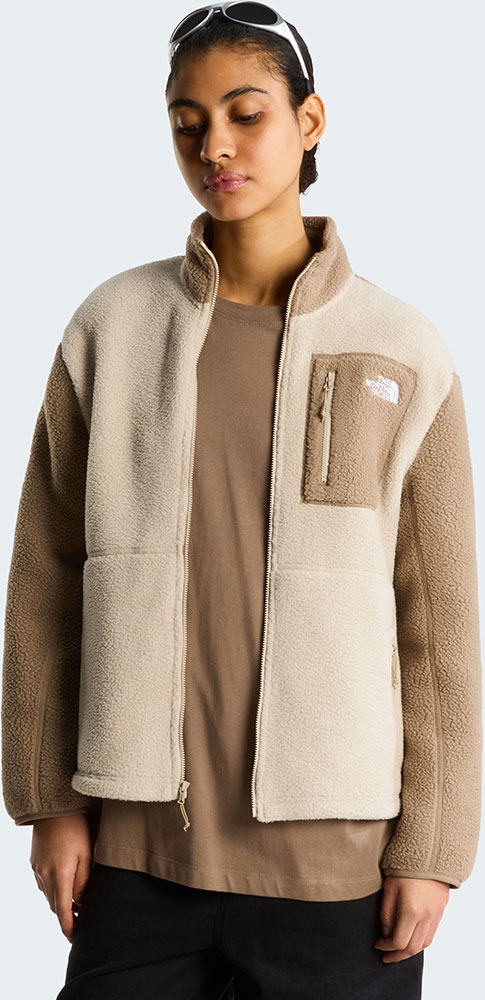 Yumiori Full Zip - Giacca in pile da donna Timeless Taupe
