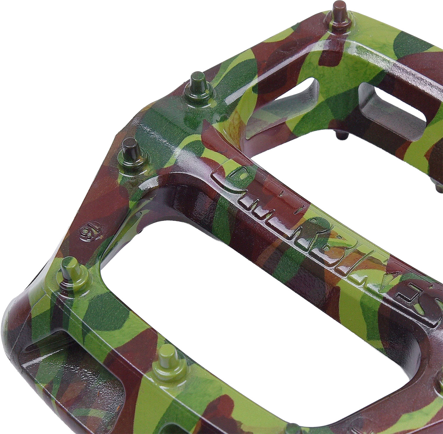 Pedales de plataforma V6 Green Camo