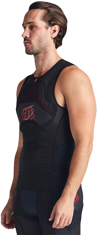 Gilet De Protection Couche De Base Troy Lee Designs D30 Stage Ghost - Taille L, Noir, Neuf Avec étiquettes