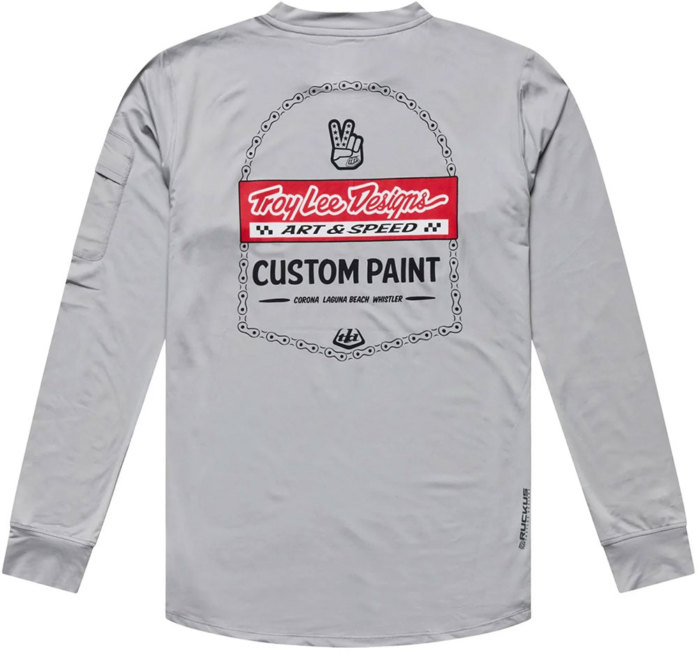 Ruckus Ride Custom Paid - Maglia da MTB a maniche lunghe Mid Gray