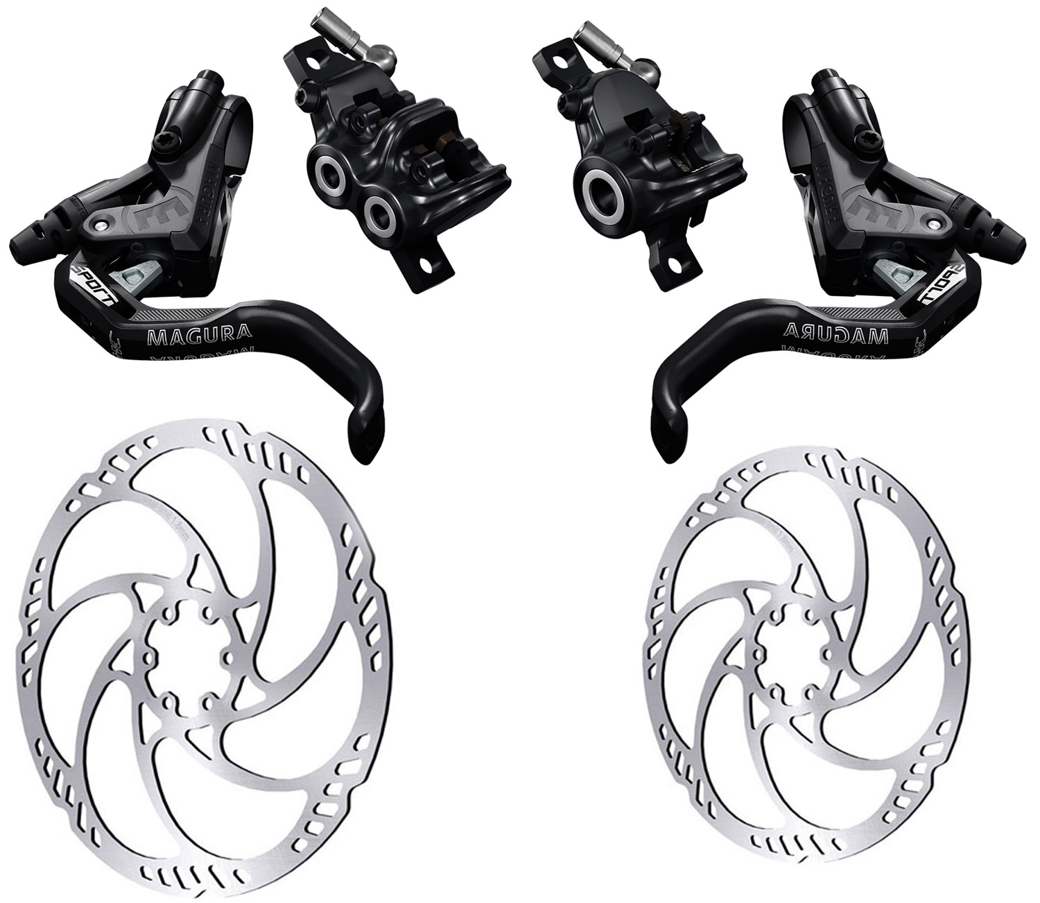 Magura MT Trail Sport HC 1-Finger Disc Brake Set + Storm HC 203