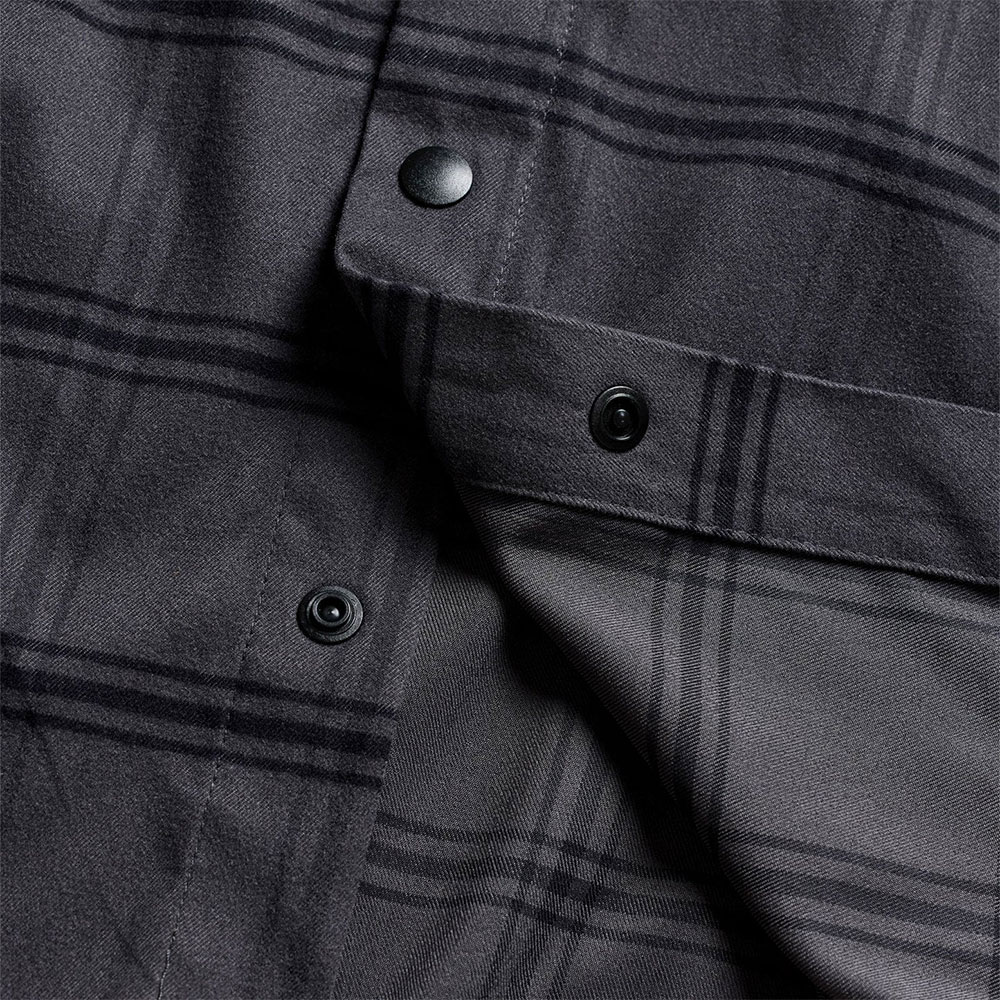 Ruckus Ride YD Plaid - Camisa de franela en color carbón