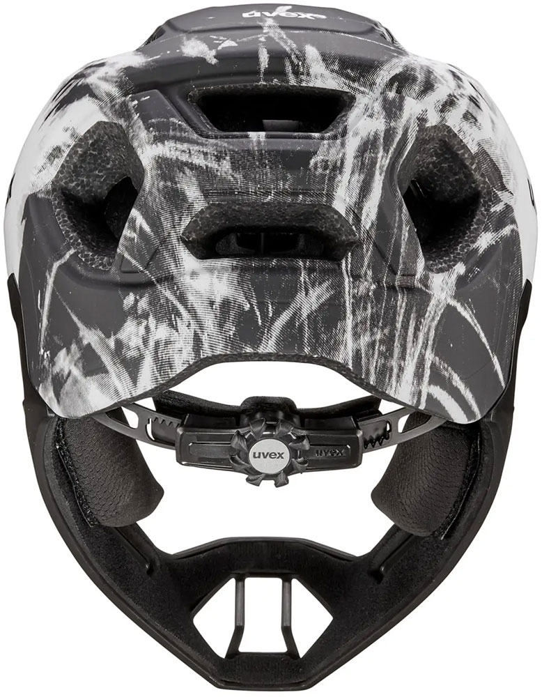 react jr - Casco integral juvenil negro-blanco mate