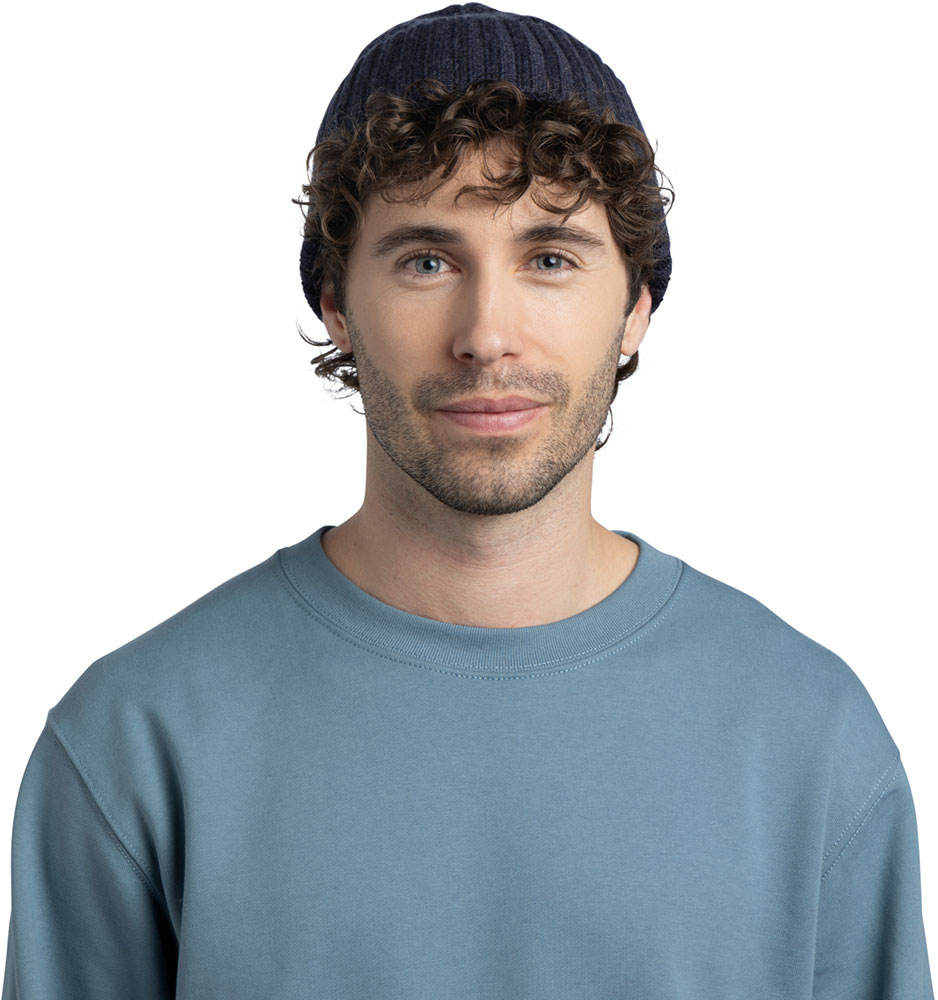 Knitted Beanie ERVINY - Beanie Blue