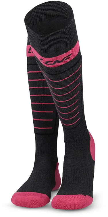 Skiing 1.0 - Calcetines de esquí gris/rosa
